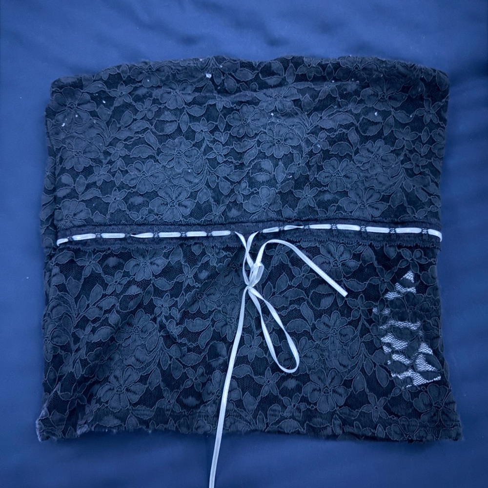 Hollister Black Lace Tube Top